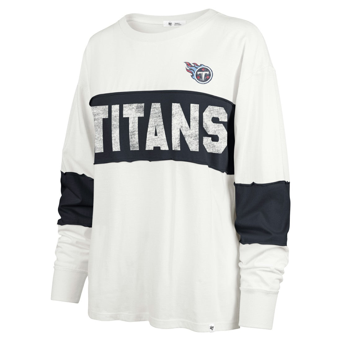 Tennessee Titans '47 Women's Clubhouse Pride Taylor Long Sleeve T-Shirt Cream - 47 brand
