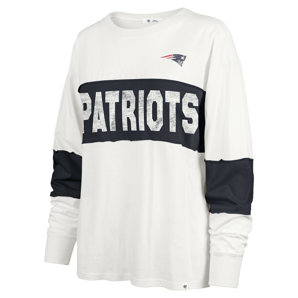 New England Patriots '47 Women's Clubhouse Pride Taylor Long Sleeve T-Shirt Cream - 47 brand
