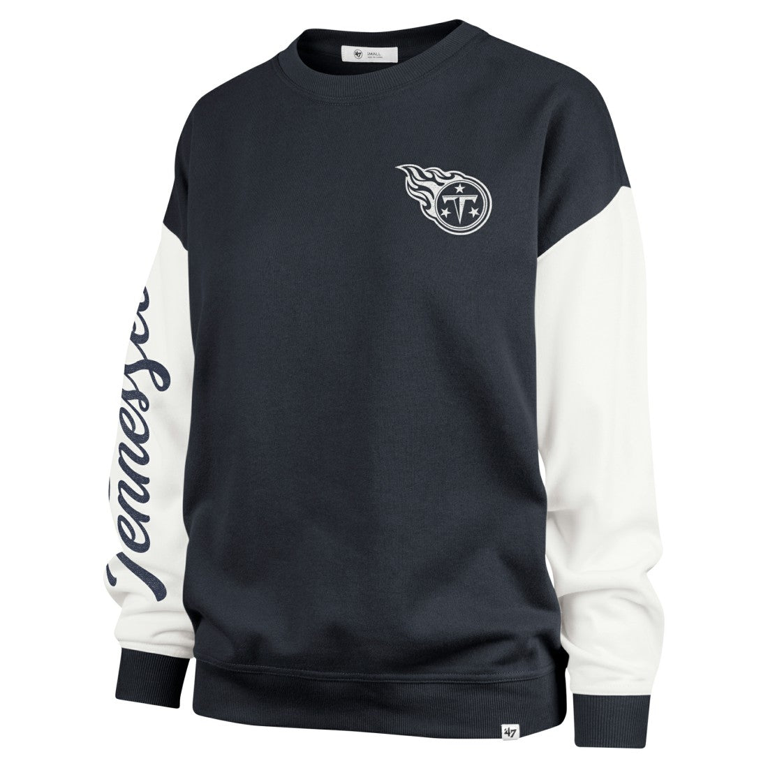 Tennessee Titans '47 Women's Double Header Rise Andie Pullover Sweatshirt Navy - 47 brand