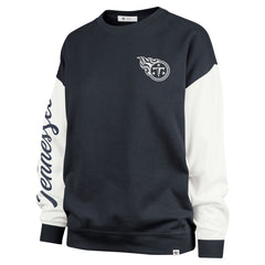 Tennessee Titans '47 Women's Double Header Rise Andie Pullover Sweatshirt Navy - 47 brand