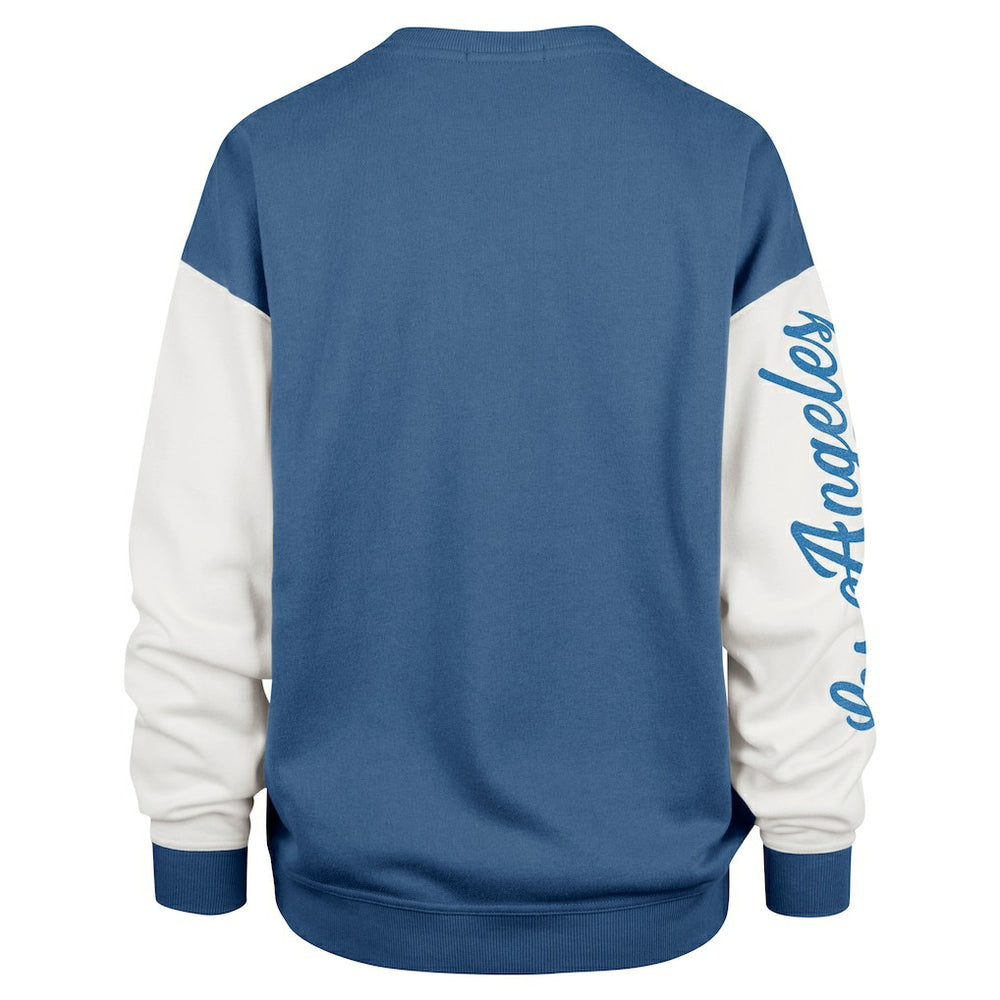 Los Angeles Chargers '47 Women's Double Header Rise Andie Pullover Sweatshirt Powder Blue - 47 brand