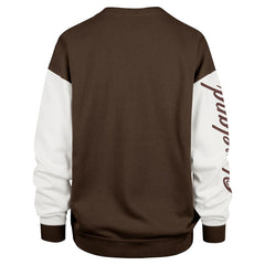 Cleveland Browns '47 Women's Double Header Rise Andie Pullover Sweatshirt Brown - 47 brand
