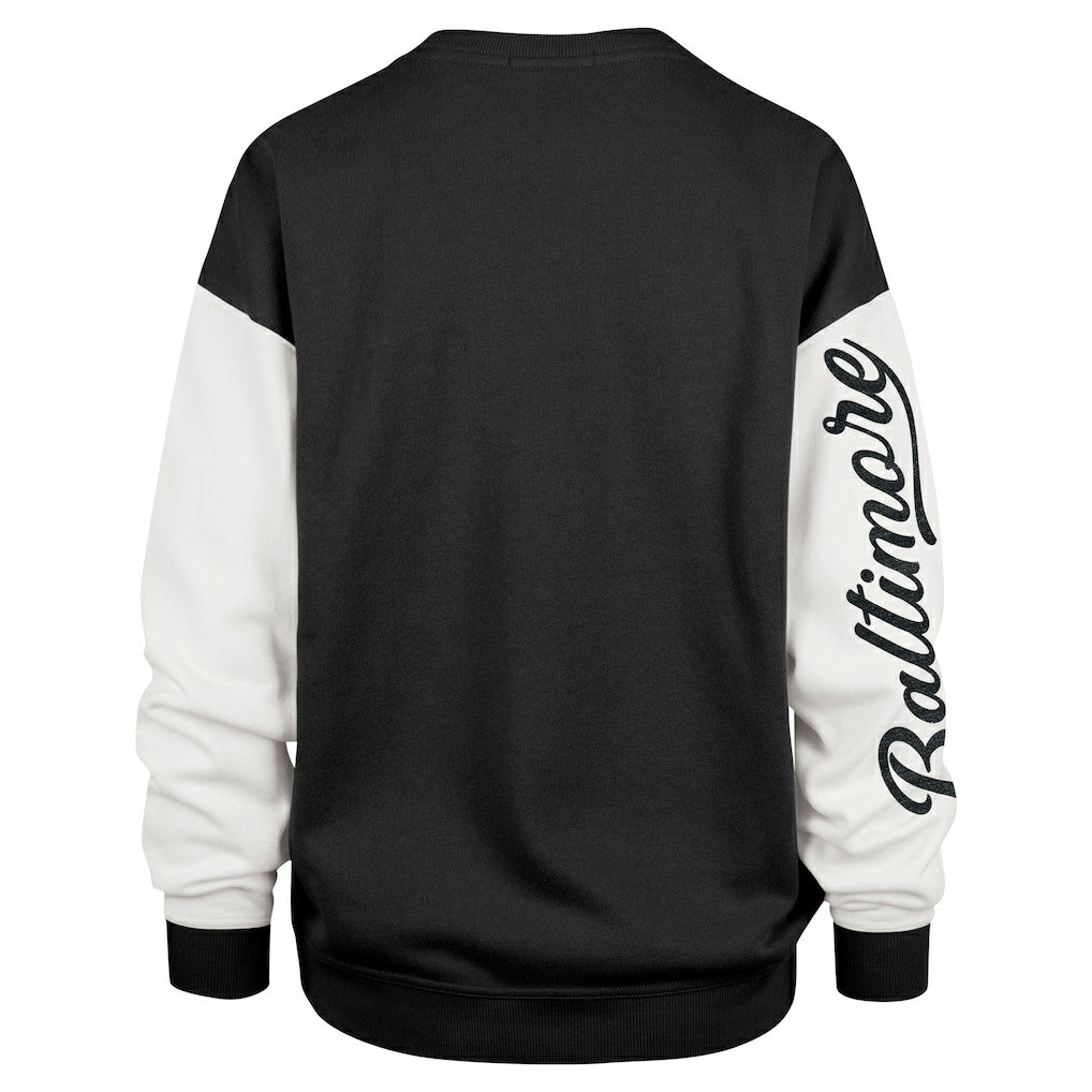 Baltimore Ravens '47 Women's Double Header Rise Andie Pullover Sweatshirt Black - 47 brand