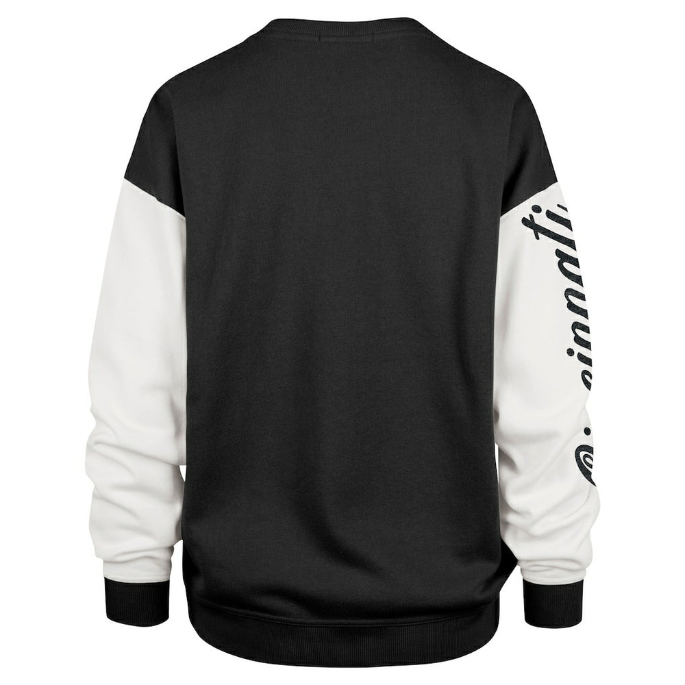 Cincinnati Bengals '47 Women's Double Header Rise Andie Pullover Sweatshirt Black - 47 brand