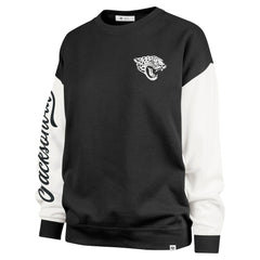 Jacksonville Jaguars '47 Women's Double Header Rise Andie Pullover Sweatshirt Black - 47 brand