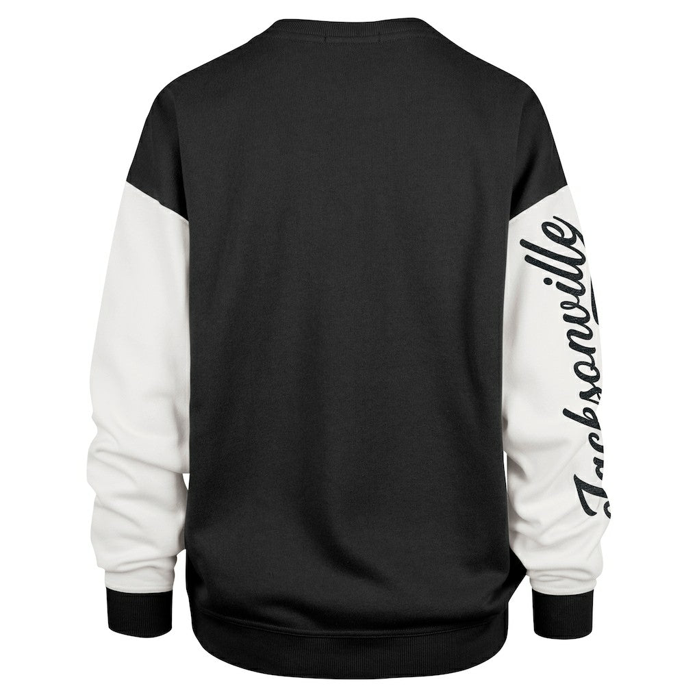 Jacksonville Jaguars '47 Women's Double Header Rise Andie Pullover Sweatshirt Black - 47 brand