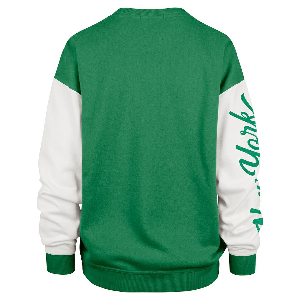 New York Jets '47 Women's Double Header Rise Andie Pullover Sweatshirt Green - 47 brand
