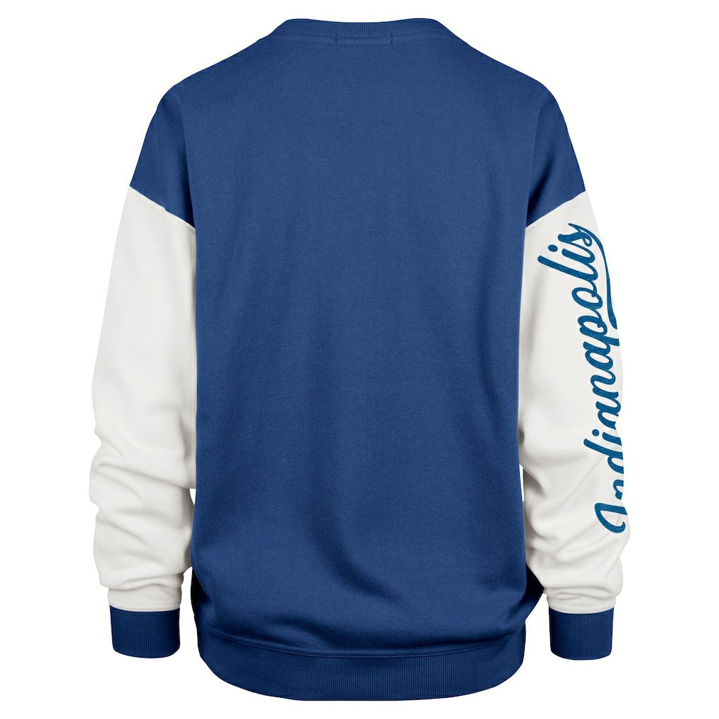 Indianapolis Colts '47 Women's Double Header Rise Andie Pullover Sweatshirt Royal - 47 brand
