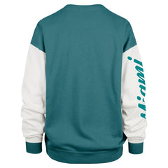Miami Dolphins '47 Women's Double Header Rise Andie Pullover Sweatshirt Aqua - 47 brand