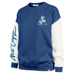 New England Patriots '47 Women's Double Header Rise Andie Pullover Sweatshirt Navy - 47 brand