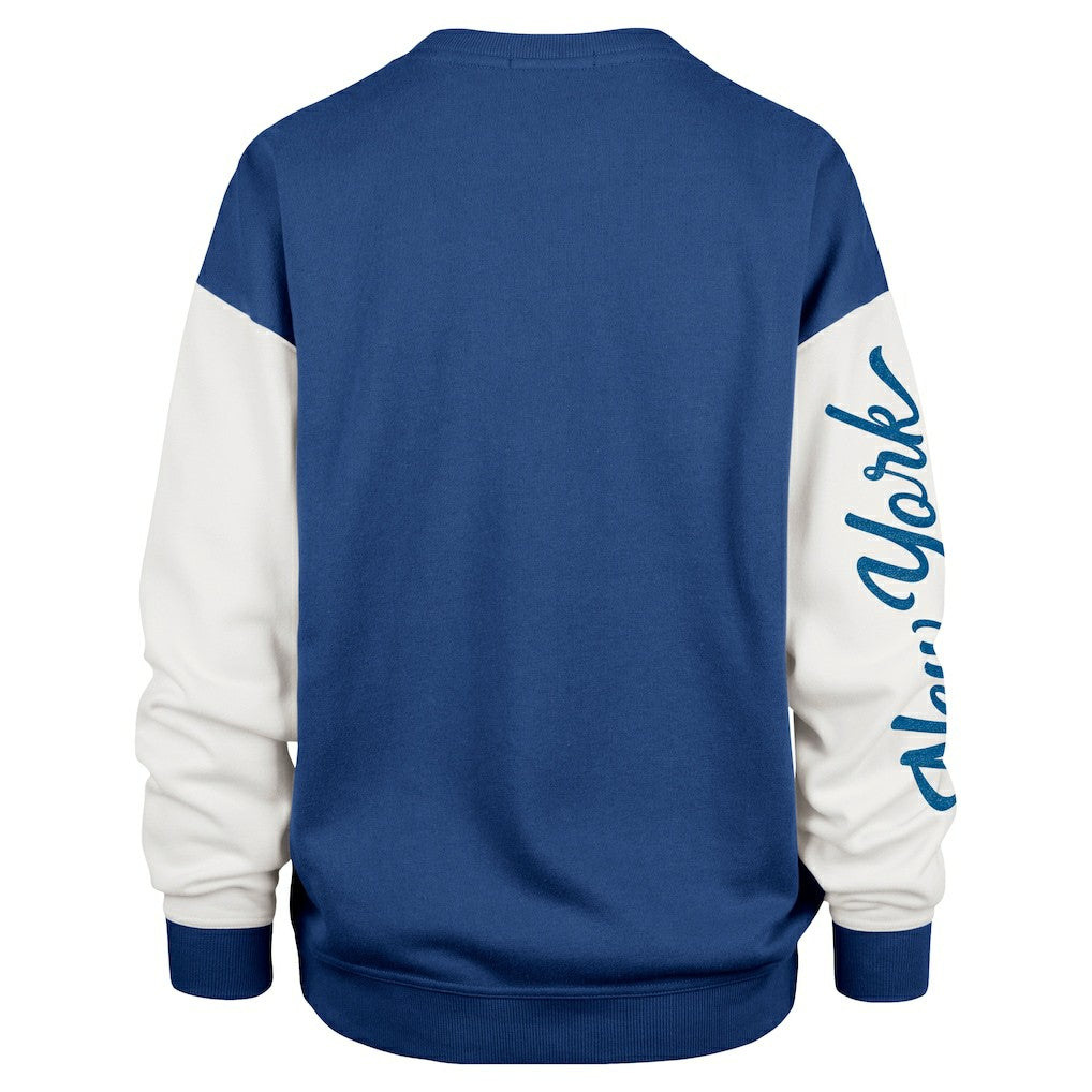 New York Giants '47 Women's Double Header Rise Andie Pullover Sweatshirt Royal - 47 brand