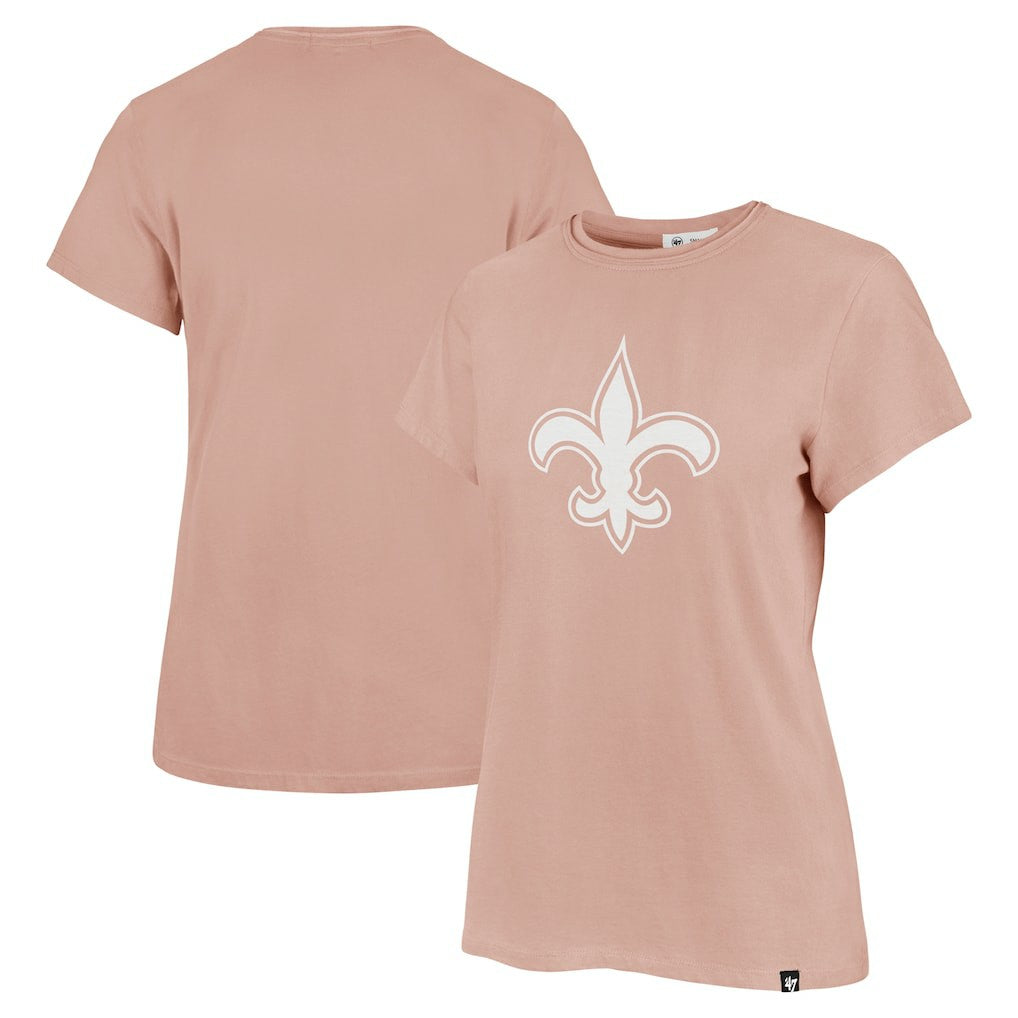 New Orleans Saints '47 Women's Premier Frankie T-Shirt Light Pink - 47 brand