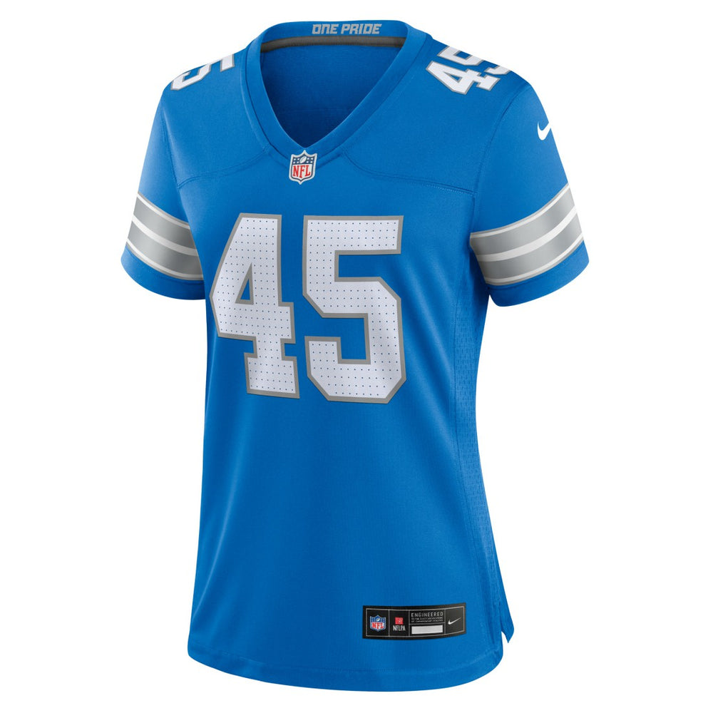 Isaac Ukwu Detroit Lions Women's Game Jersey Blue - Nike