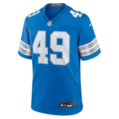 Hogan Hatten Detroit Lions Game Jersey - Blue | NFL Jerseys