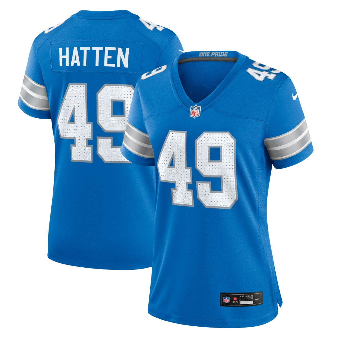Hogan Hatten Detroit Lions Women's Game Jersey Blue - Nike