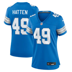 Hogan Hatten Detroit Lions Women's Game Jersey Blue - Nike