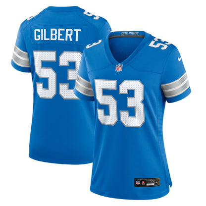 DaRon Gilbert Detroit Lions Women's Game Jersey - Blue | NFL Jerseys