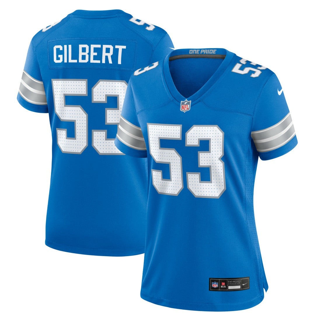 DaRon Gilbert Detroit Lions Women's Game Jersey Blue - Nike