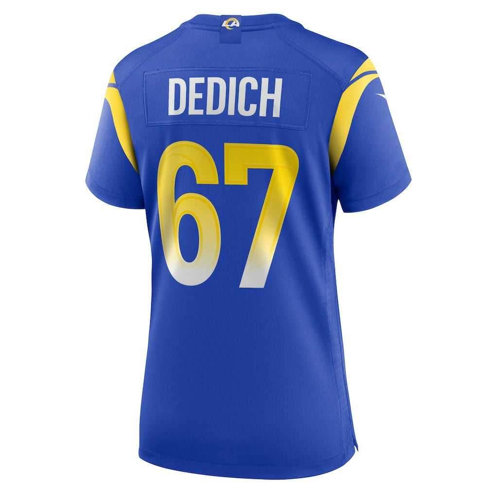 Justin Dedich Los Angeles Rams Women's Game Jersey Royal - Nike
