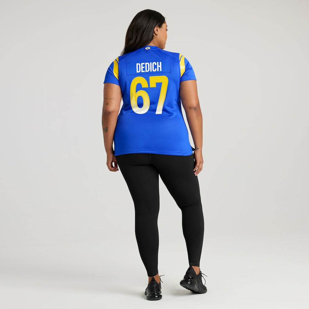 Justin Dedich Los Angeles Rams Women's Game Jersey Royal - Nike