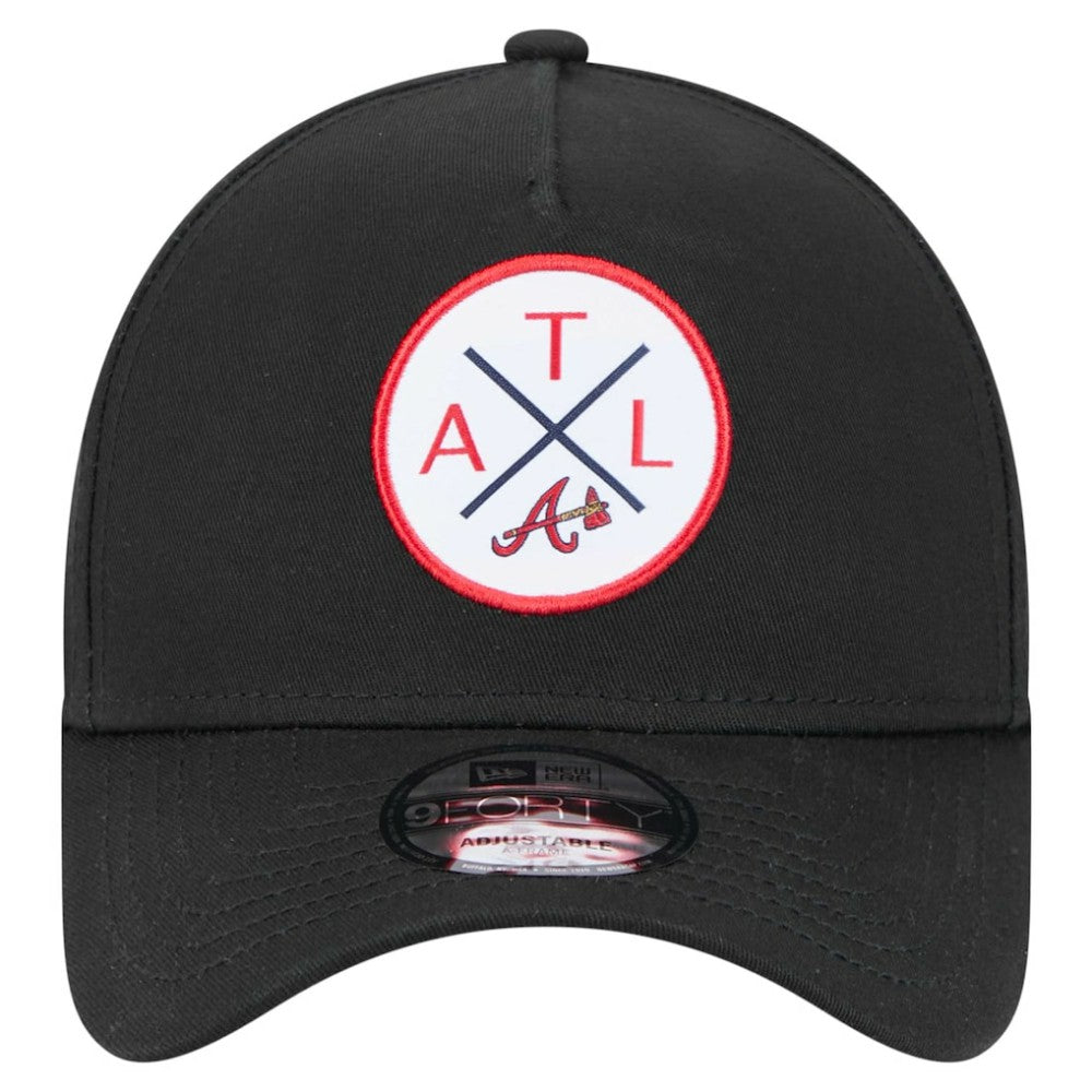 Atlanta Braves New Era 9FORTY A-Frame Adjustable Hat Lifestyle