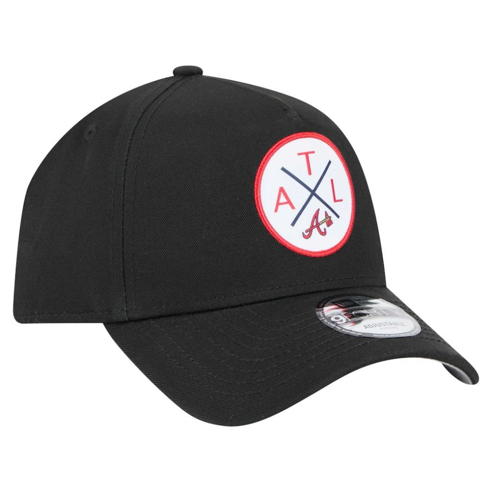Atlanta Braves New Era 9FORTY A-Frame Adjustable Hat Lifestyle