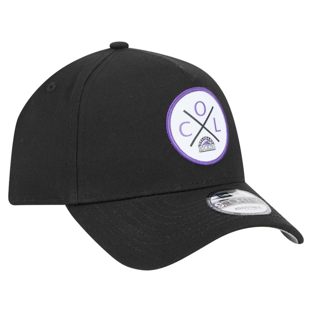 Colorado Rockies New Era 9FORTY A-Frame Adjustable Hat Lifestyle
