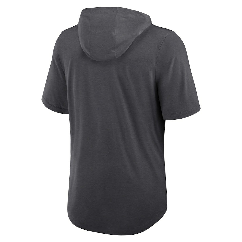Pittsburgh Steelers Tri-Blend Performance Hoodie T-Shirt Anthracite - Nike