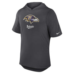 Baltimore Ravens Tri-Blend Performance Hoodie T-Shirt Anthracite - Nike