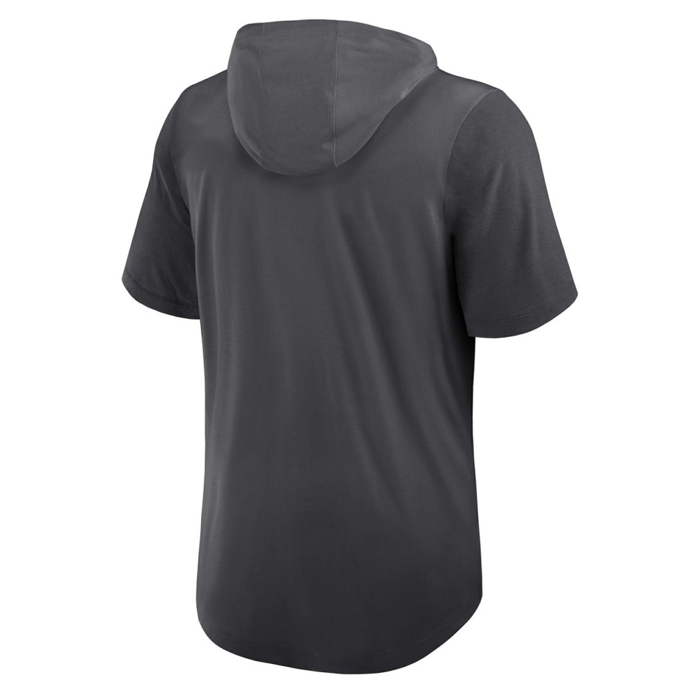 Green Bay Packers Tri-Blend Performance Hoodie T-Shirt Anthracite - Nike