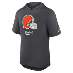 Cleveland Browns Tri-Blend Performance Hoodie T-Shirt Anthracite - Nike