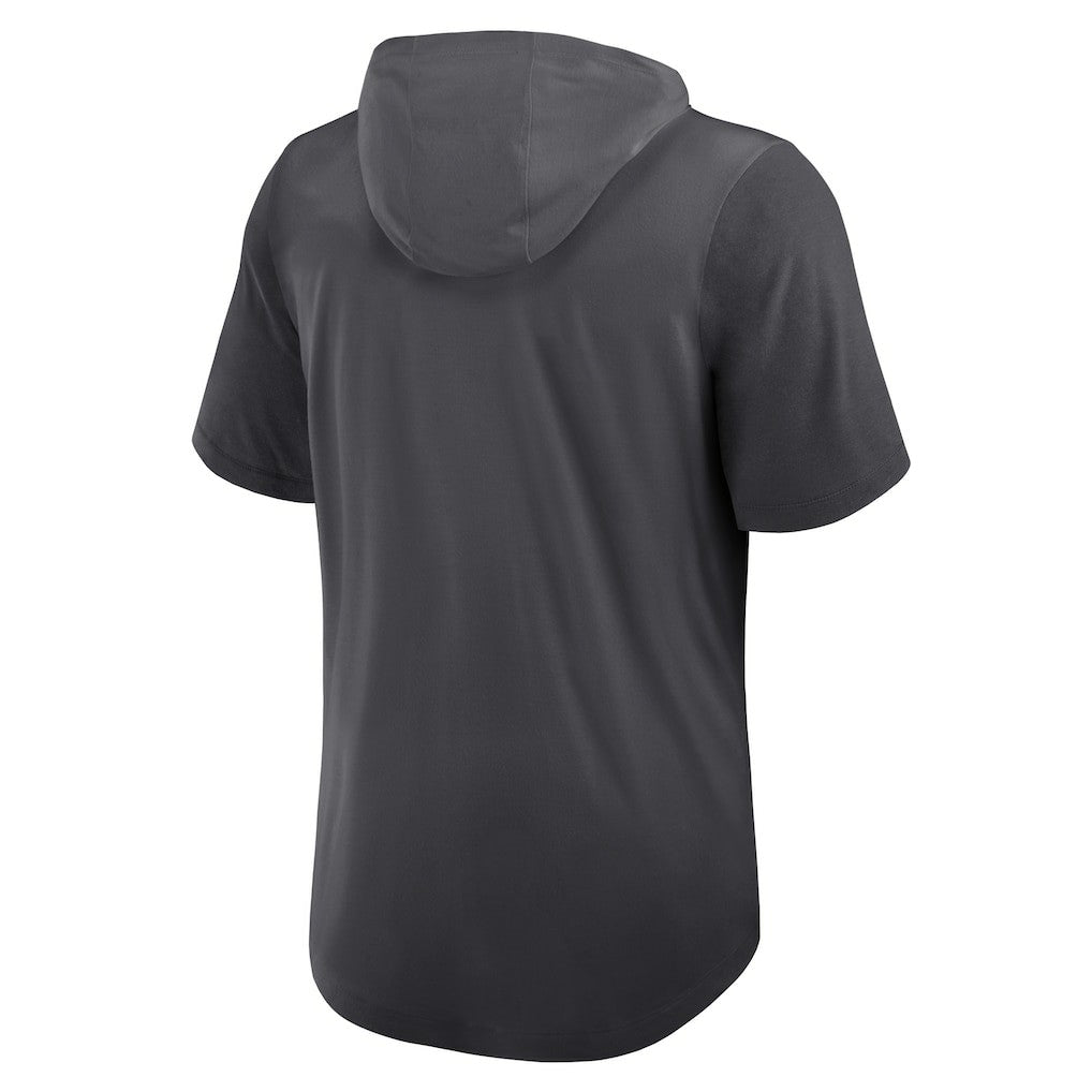 New York Jets Tri-Blend Performance Hoodie T-Shirt Anthracite - Nike