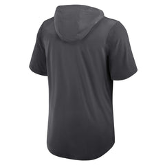 New York Jets Tri-Blend Performance Hoodie T-Shirt Anthracite - Nike