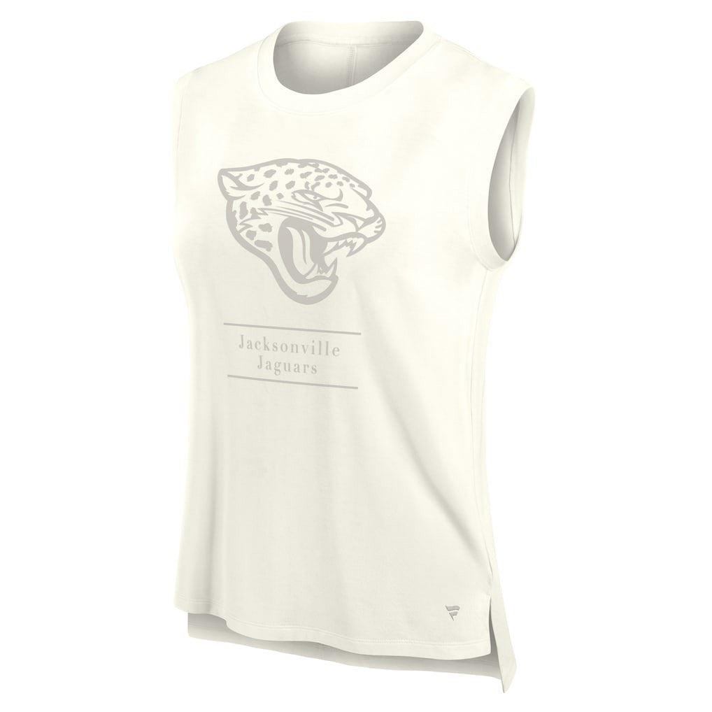Jacksonville Jaguars Women's Studio Embrace Tank Top Cream - Fanatics