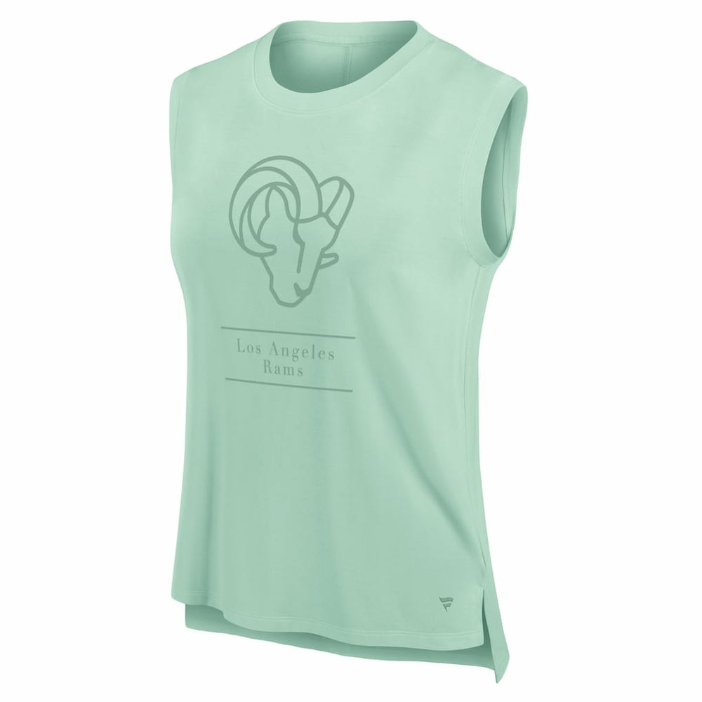 Los Angeles Rams Women's Studio Embrace Tank Top Mint - Fanatics