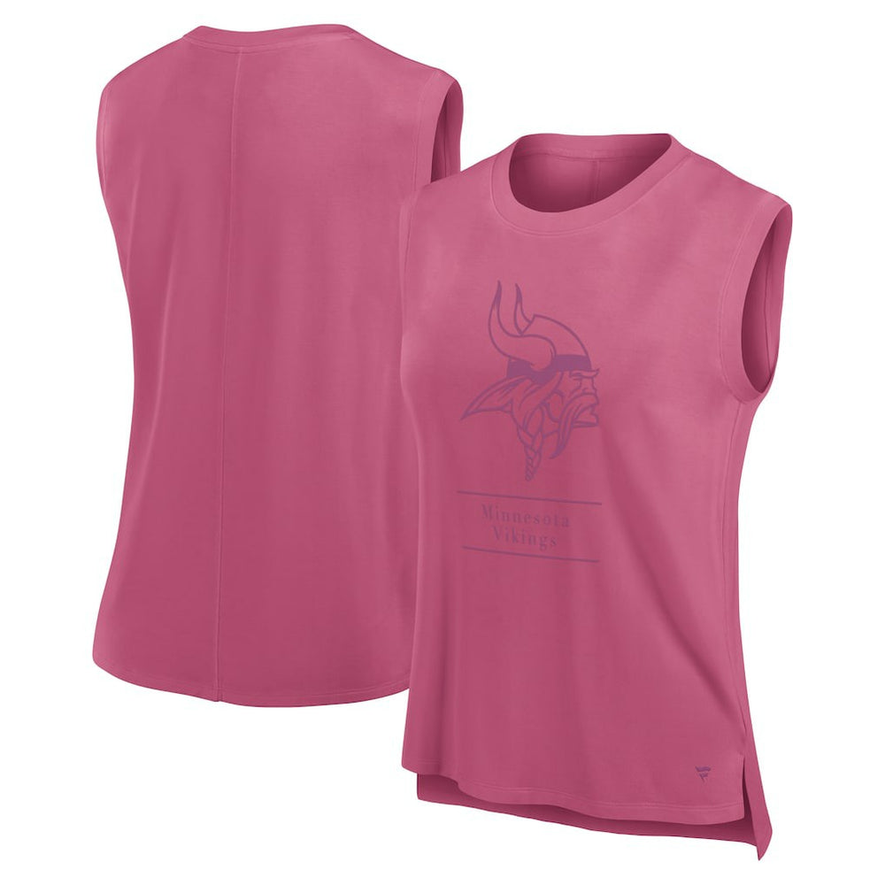 Minnesota Vikings Women's Studio Embrace Tank Top Pink - Fanatics
