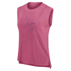 Minnesota Vikings Women's Studio Embrace Tank Top Pink - Fanatics