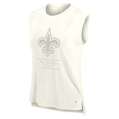 New Orleans Saints Women's Studio Embrace Tank Top Cream - Fanatics