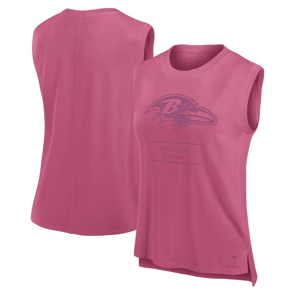 Baltimore Ravens Women's Studio Embrace Tank Top Pink - Fanatics