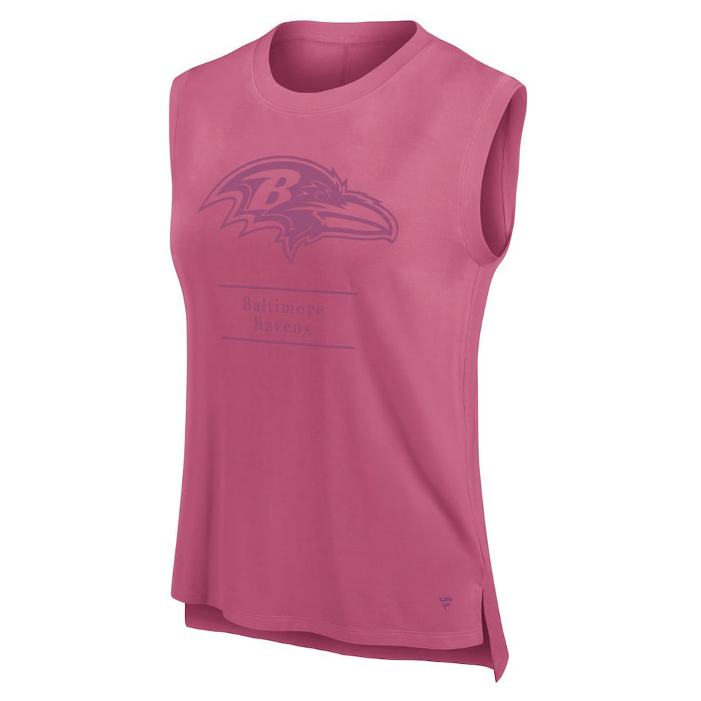 Baltimore Ravens Women's Studio Embrace Tank Top Pink - Fanatics