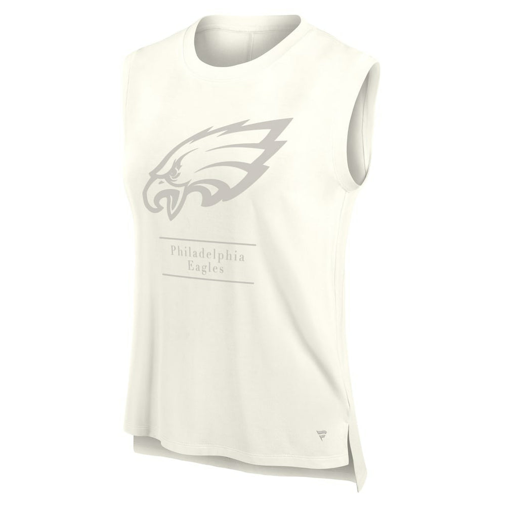 Philadelphia Eagles Women's Studio Embrace Tank Top Cream - Fanatics
