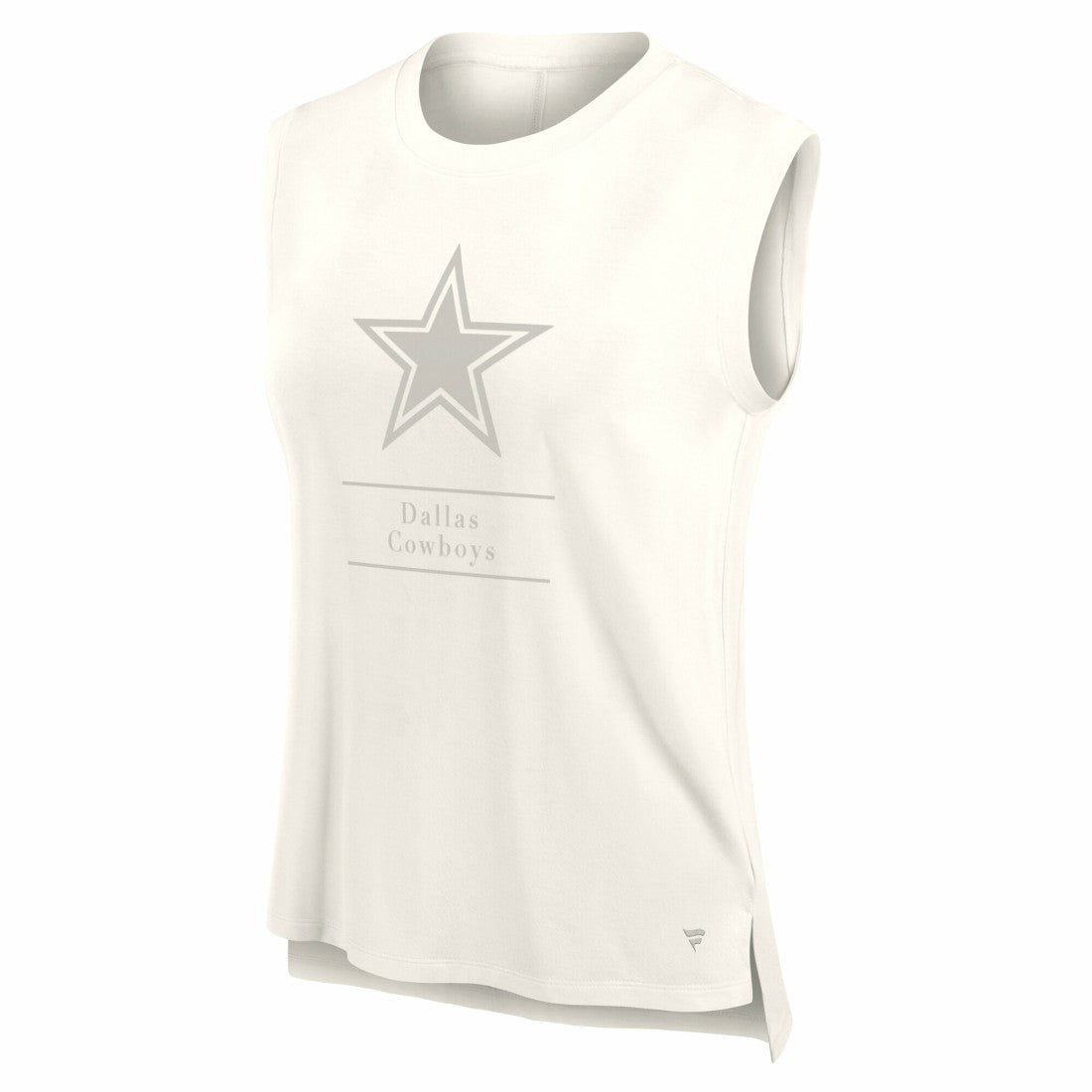 Dallas Cowboys Women's Studio Embrace Tank Top Cream - Fanatics
