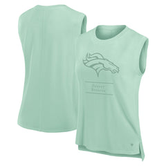 Denver Broncos Women's Studio Embrace Tank Top Mint - Fanatics