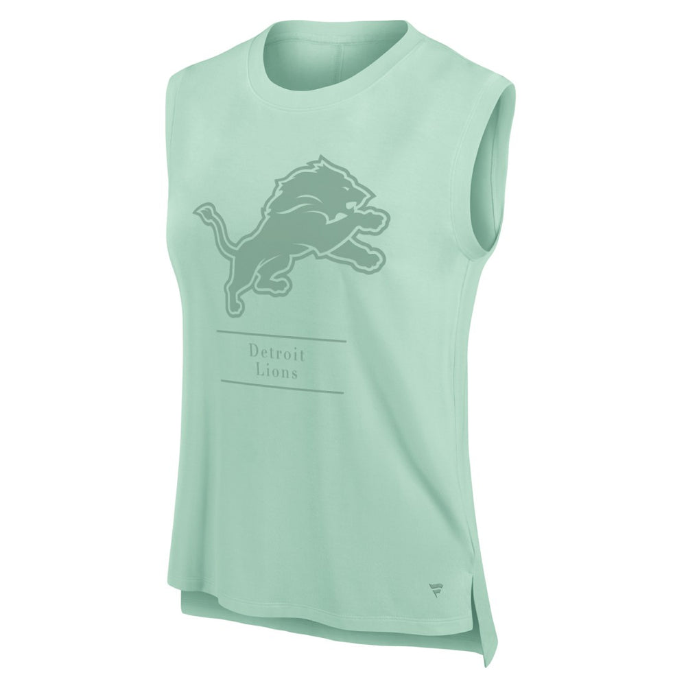 Detroit Lions Women's Studio Embrace Tank Top Mint - Fanatics