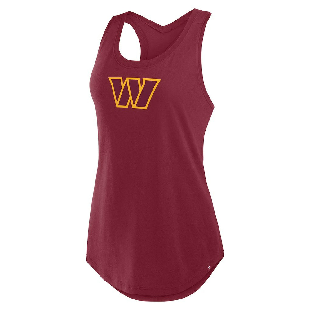 Washington Commanders Women's Iron Fan Tank Top Burgundy - Fanatics
