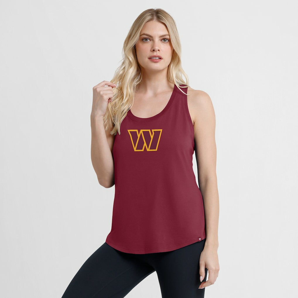 Washington Commanders Women's Iron Fan Tank Top Burgundy - Fanatics