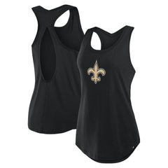 New Orleans Saints Women's Iron Fan Tank Top Black - Fanatics
