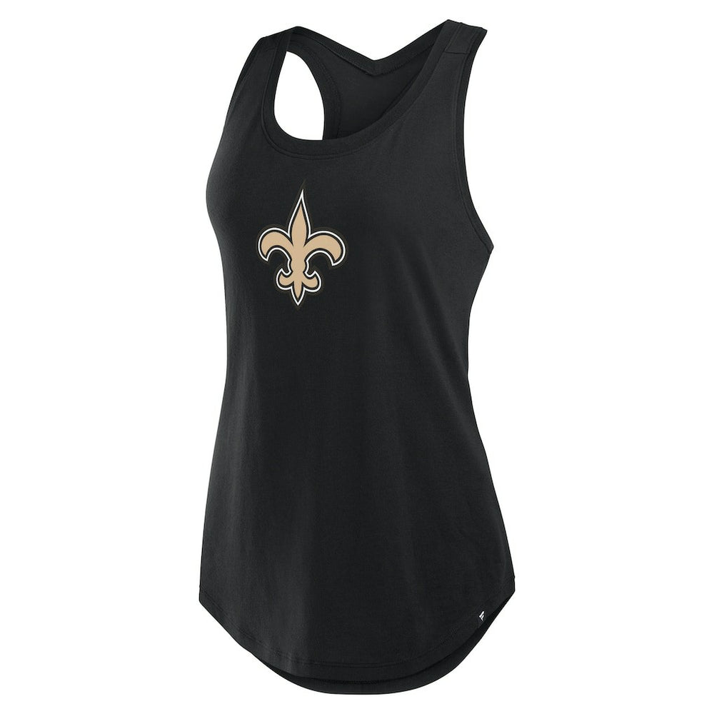 New Orleans Saints Women's Iron Fan Tank Top Black - Fanatics
