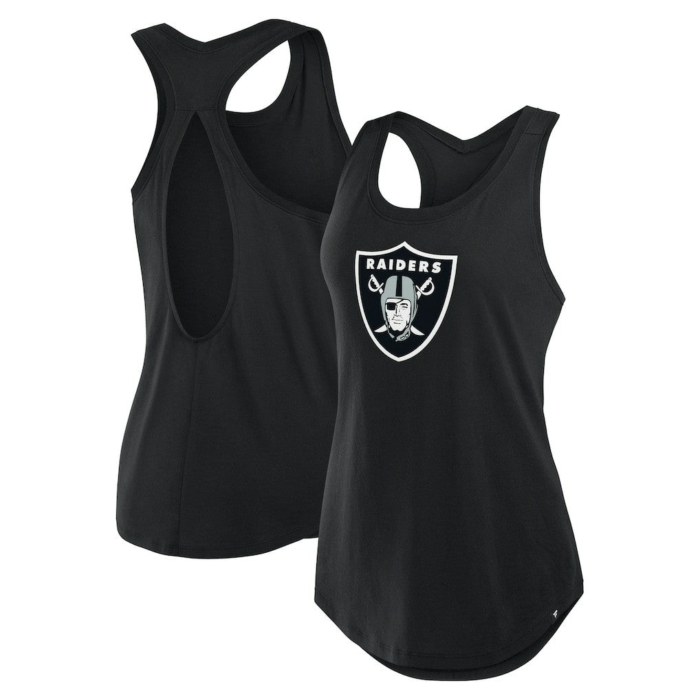 Las Vegas Raiders Women's Iron Fan Tank Top Black - Fanatics