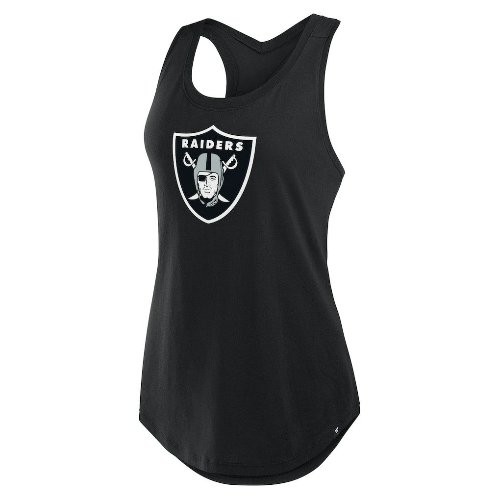Las Vegas Raiders Women's Iron Fan Tank Top Black - Fanatics